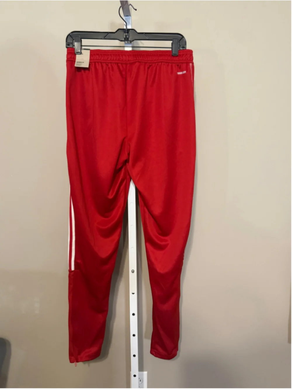 Men's Adidas Tiro Track Pants Size M Red and White
